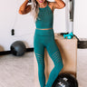 Hiking In Hollywood High Waist Active Legging in Jade Image - 1