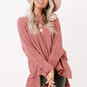 Covered In Cozy Shift Tunic In Blush Image - 1