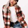 Macchiato In The City Plaid Sherpa Jacket Image - 1
