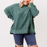 Upstate Cozy Shift Sweater In Hunter Green   Curves Image - 1
