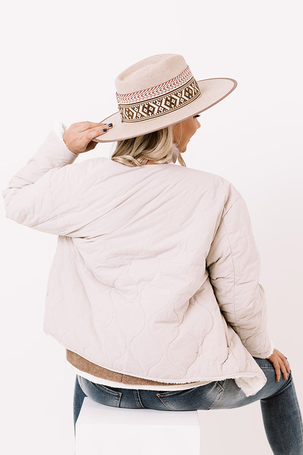 Vermont Snuggles Reversible Jacket in Stone Image - 5