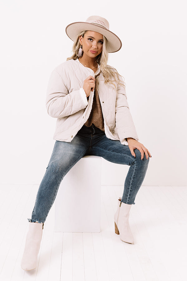 Vermont Snuggles Reversible Jacket in Stone Image - 2