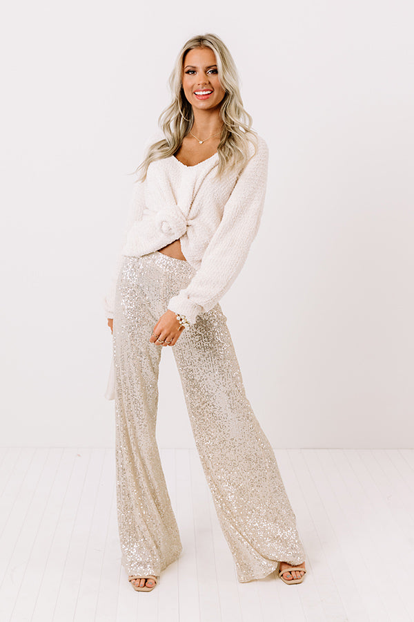 Best Kept Crushing Sequin Flares Image - 2