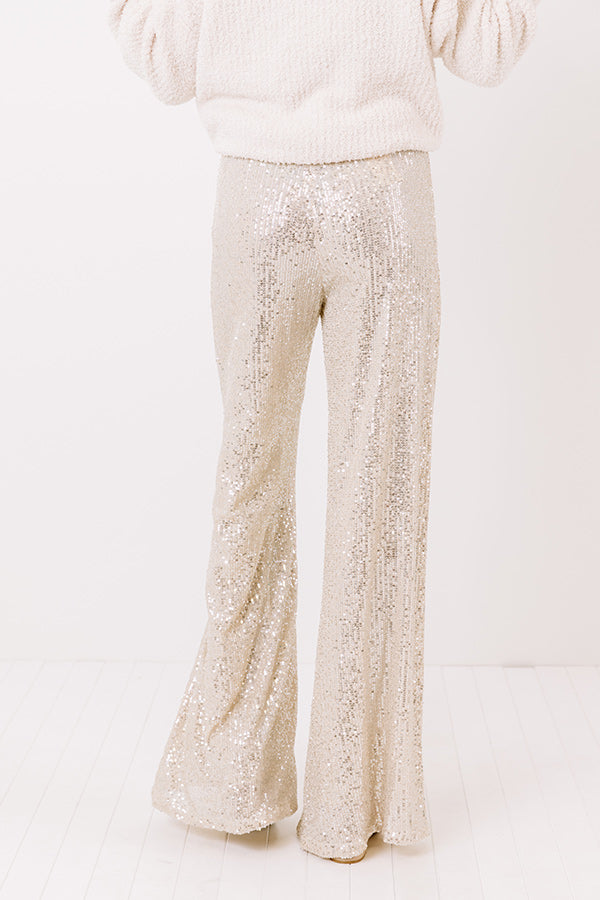 Best Kept Crushing Sequin Flares Image - 5