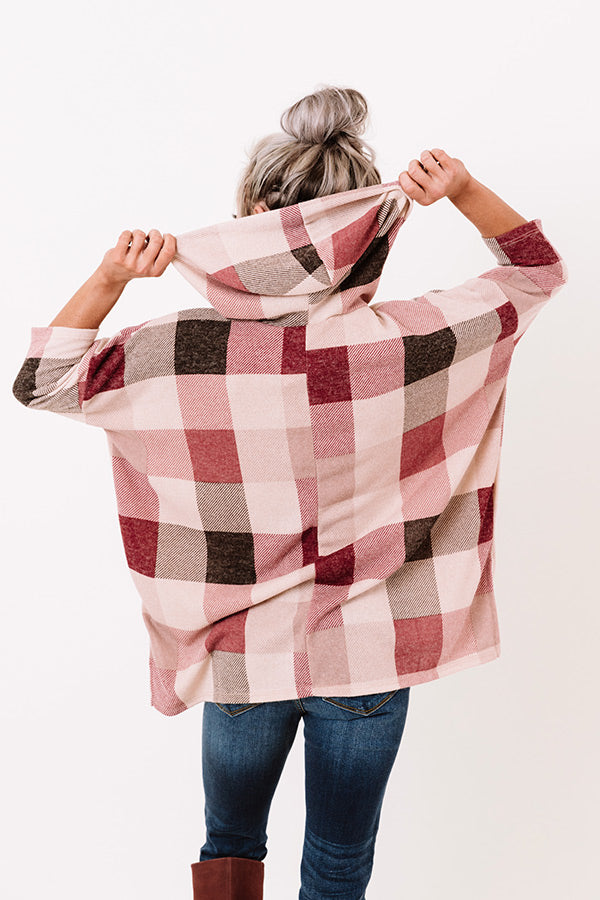 Porch Swing Sips Checkered Hoodie Image - 4