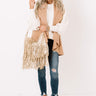Chic In The Moment Poncho In Iced Latte Image - 1