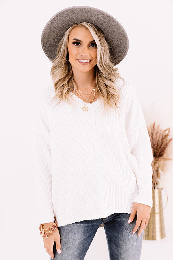 Gaining Momentum Shift Top In White Image - 2