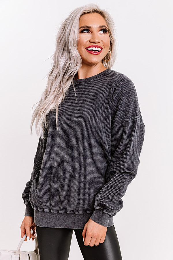 Secret Keeper Knit Sweater In Vintage Black Image - 1