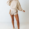 Extra Miles Sweatshirt In Light Beige Image - 1