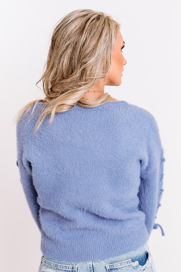 Stylist's Pick Eyelash Knit Sweater in Periwinkle