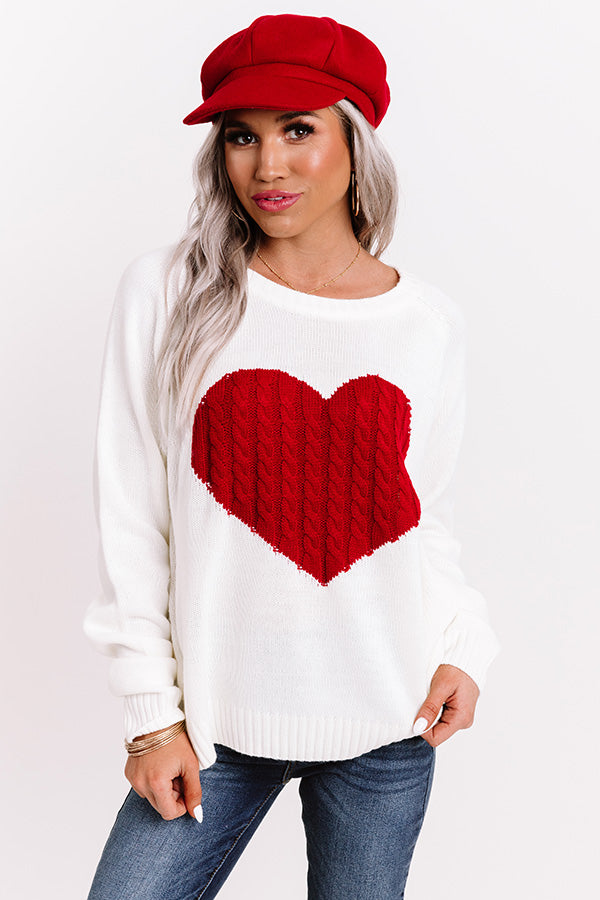 My Heart Is Yours Knit Sweater • Impressions Online Boutique