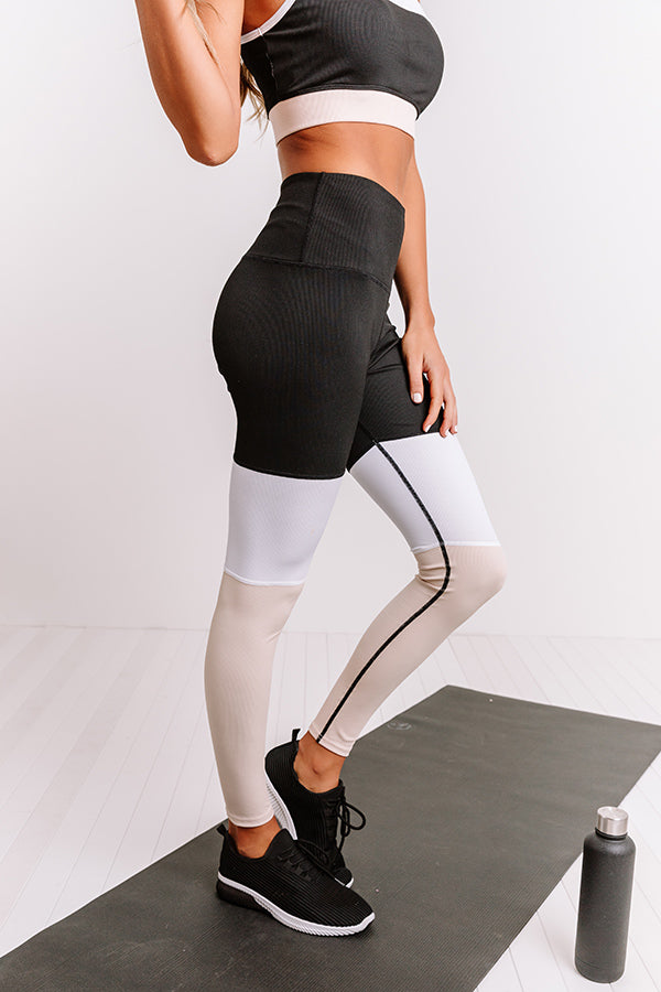 Morning Run Ribbed High Waist Active Legging Image - 2