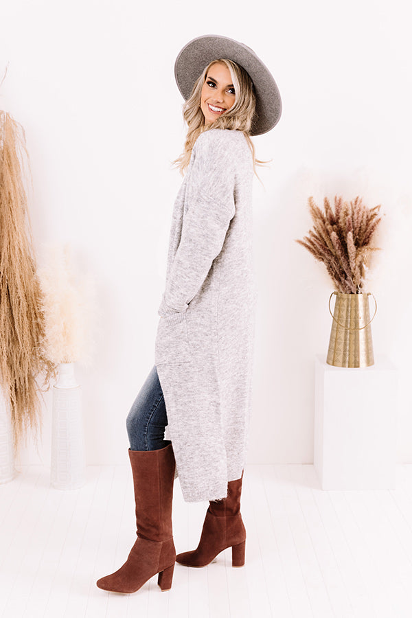 Brooklyn Views Duster Cardigan in Grey Image - 2