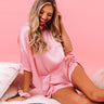 Slip Into Sweetness Satin Shift Top in Pink Image - 1
