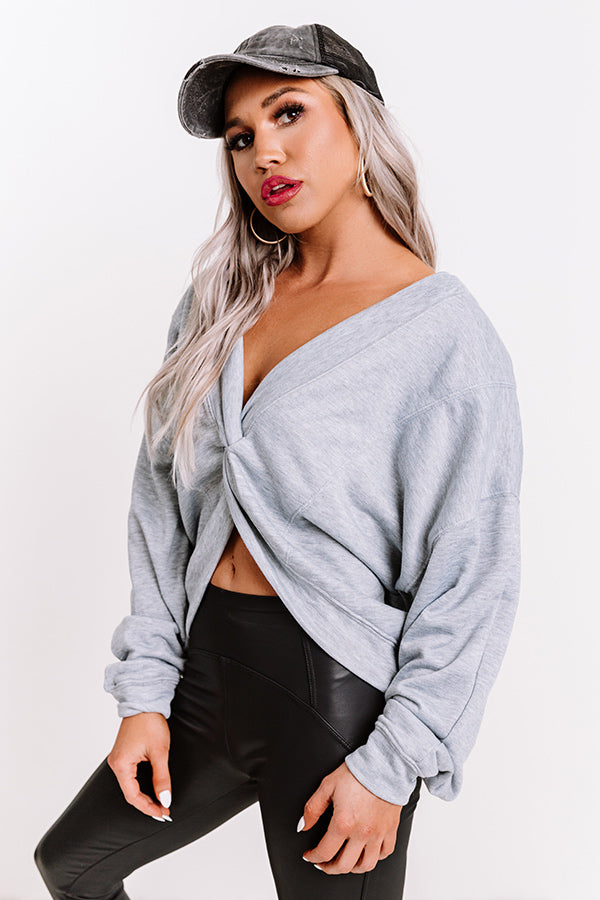 A Touch Of Spice Sweater In Grey Image - 4