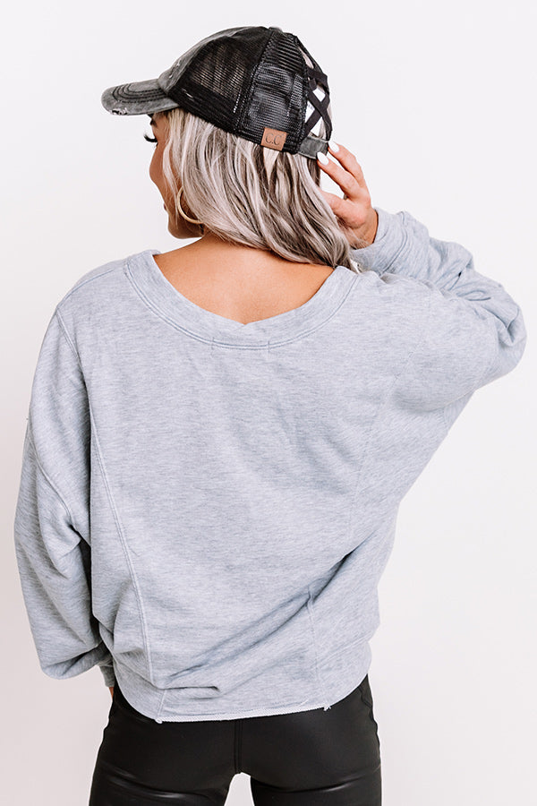 A Touch Of Spice Sweater In Grey Image - 5