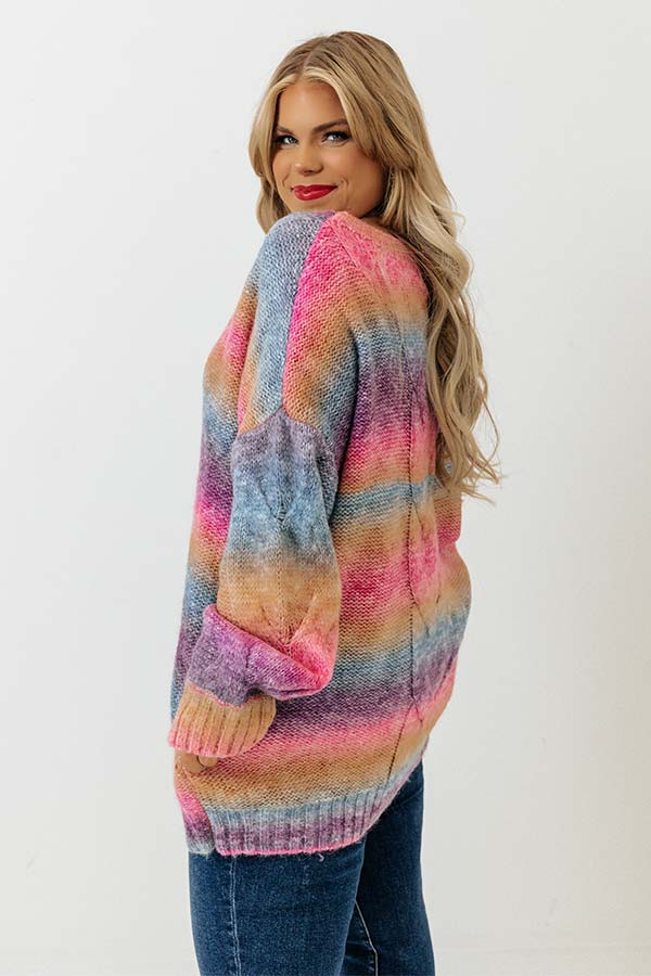 Candy Coated Knit Sweater Curves Image - 4