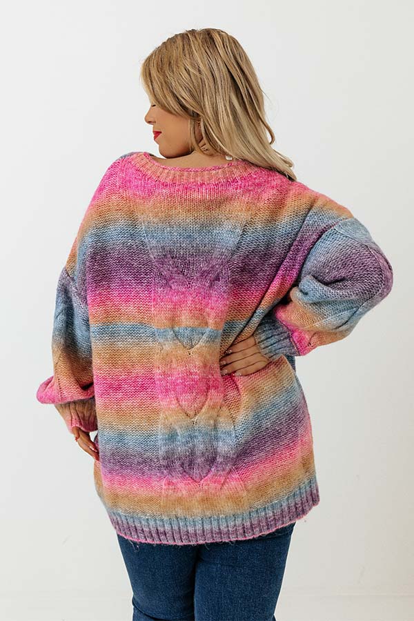 Candy Coated Knit Sweater Curves Image - 5