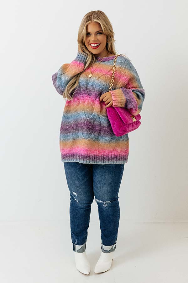Candy Coated Knit Sweater Curves Image - 2