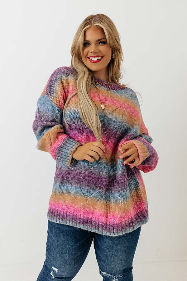 Candy Coated Knit Sweater Curves Image - 3