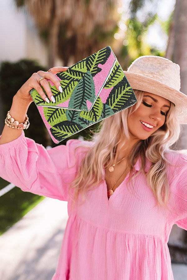 Tropical Villa Beaded Clutch Image - 1