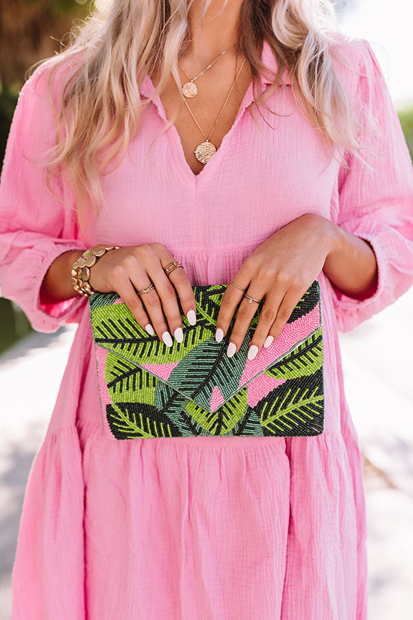 Tropical Villa Beaded Clutch Image - 2