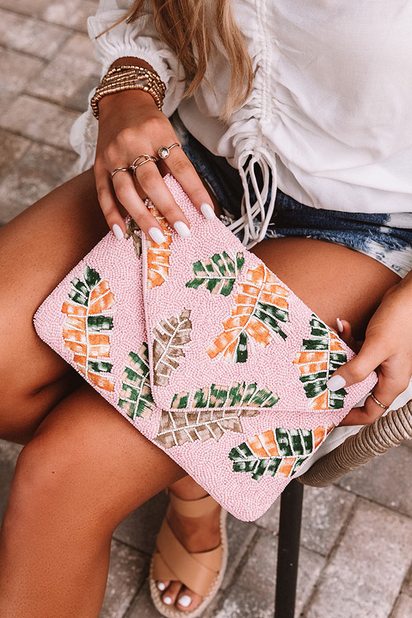 Tropical Destination Beaded Clutch Image - 1