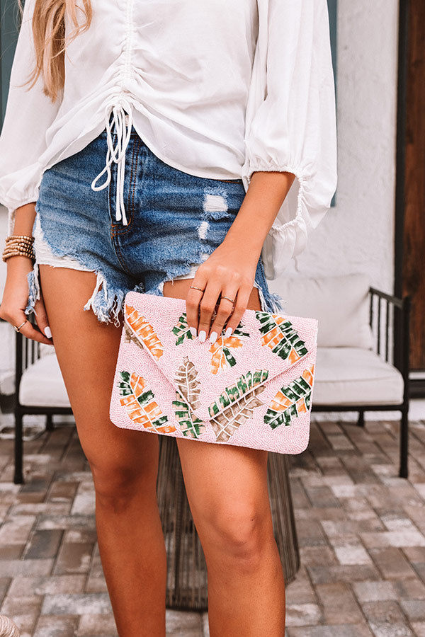 Tropical Destination Beaded Clutch Image - 3