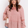Sweet Poetry Shift Top in Blush Curves Image - 1