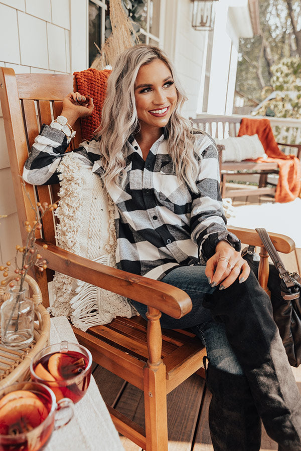 Cozy For Days Unisex Flannel in White