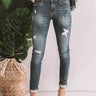 Eunina The Boardwalk Mid Rise Distressed Skinny Image - 1