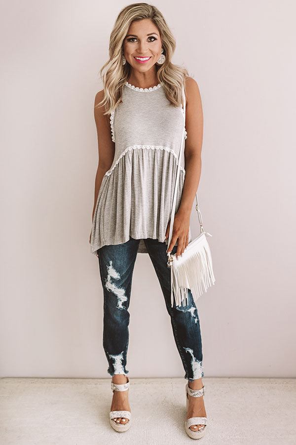 Fashion Queen Tank Top in Grey Image - 2