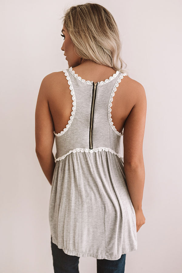 Fashion Queen Tank Top in Grey Image - 3