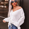 Insta Obsessed Knit Sweater In White Image - 1