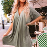 Chic Arrival Shift Dress in Sage Image - 1