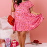 Dreaming Big Leopard Babydoll Dress in Pink Curves Image - 1