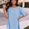 S'more Kisses Shift Top In Airy Blue Image - 1