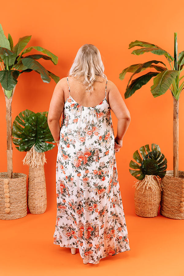 Floral Ever After Maxi Dress in White Curves Image - 4