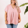 Sunday Stroll Shift Top In Blush Curves Image - 1