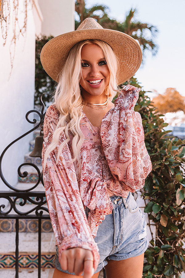 Phoenix Forever Chiffon Paisley Top Image - 3