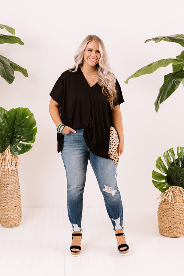 Sunday Stroll Shift Top In Black Curves Image - 2