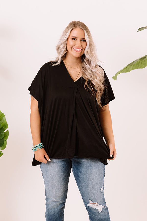 Sunday Stroll Shift Top In Black Curves Image - 1