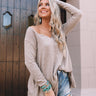 Peaceful Weekend Tunic Top in Taupe Image - 1