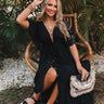 Bubbly In Bora Bora Maxi Dress in Black Image - 1