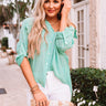 Sunny Saturday Shift Top in Sea Glass Image - 1