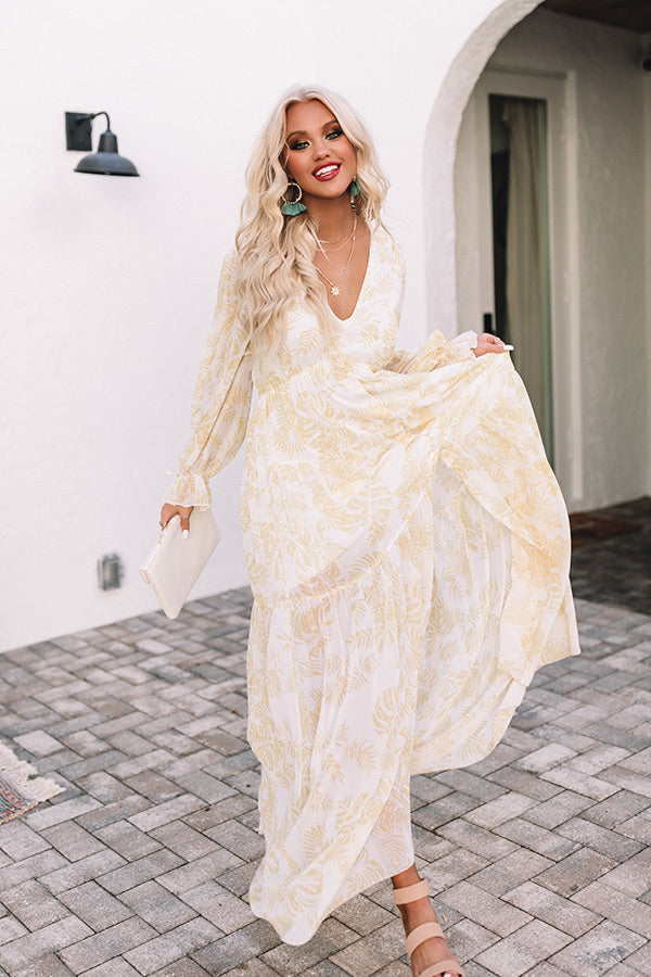 Sunning South Of France Floral Maxi Dress Image - 1