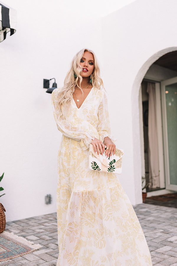 Sunning South Of France Floral Maxi Dress Image - 5