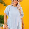 S'more Kisses Shift Top In Airy Blue Curves Image - 1