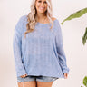 Trip To Flagstaff Knit Sweater in Sky Blue Curves Image - 1