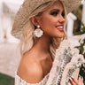 Spotted In Palm Beach Earrings In White Image - 1